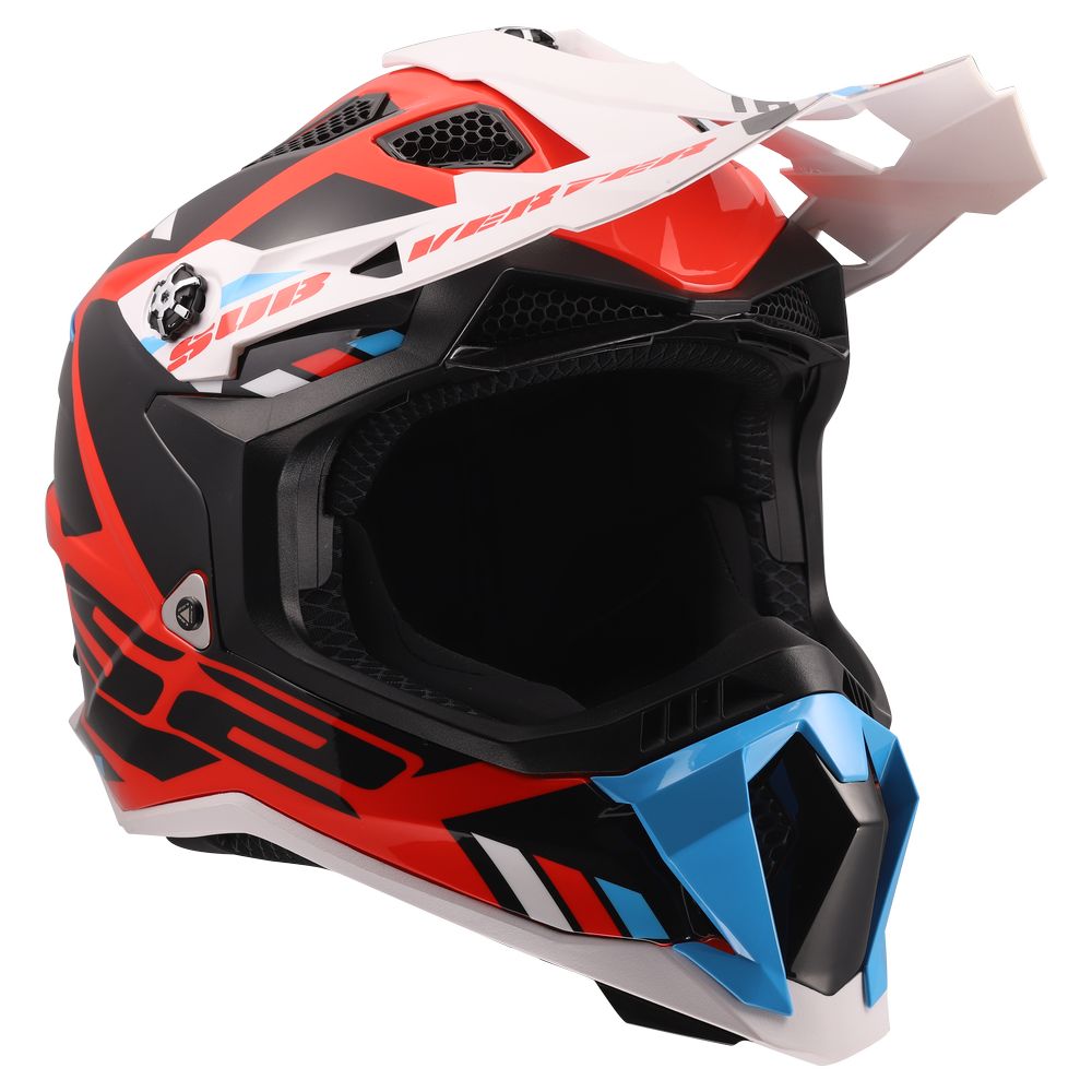 LS2 MX700 SUBVERTER EVO II STOMP, MOTO ĶIVERE, balts/ zils/ sarkans LS2 MX700 SUBVERTER EVO II STOMP, MOTO ĶIVERE, balts/ zils/ sarkans - Image 3