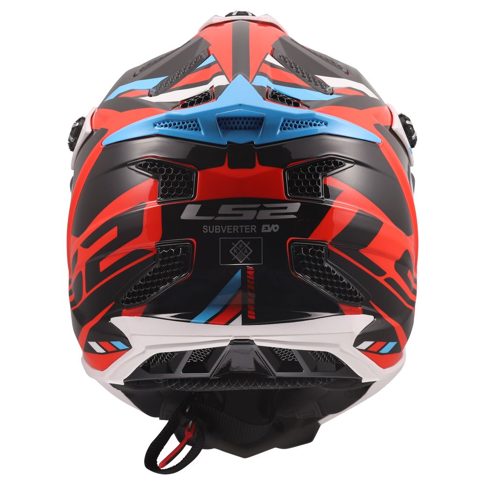 LS2 MX700 SUBVERTER EVO II STOMP, MOTO ĶIVERE, balts/ zils/ sarkans LS2 MX700 SUBVERTER EVO II STOMP, MOTO ĶIVERE, balts/ zils/ sarkans - Image 5