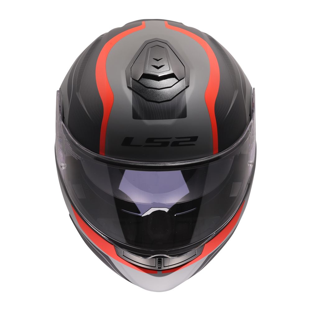 LS2 FF908 STROBE II MONZA, MOTO ĶIVERE, melna, pelēka, sarkana LS2 FF908 STROBE II MONZA, MOTO ĶIVERE, melna, pelēka, sarkana - Image 6