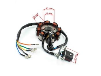 Statora ģeneratora rotors priekš ATV200, 8 spoles