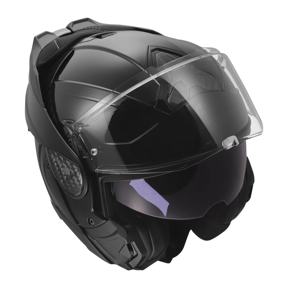 LS2 FF910 ADVANT II SOLID, MOTO ĶIVERE, melna spīdīga LS2 FF910 ADVANT II SOLID, MOTO ĶIVERE, melna spīdīga - Image 3