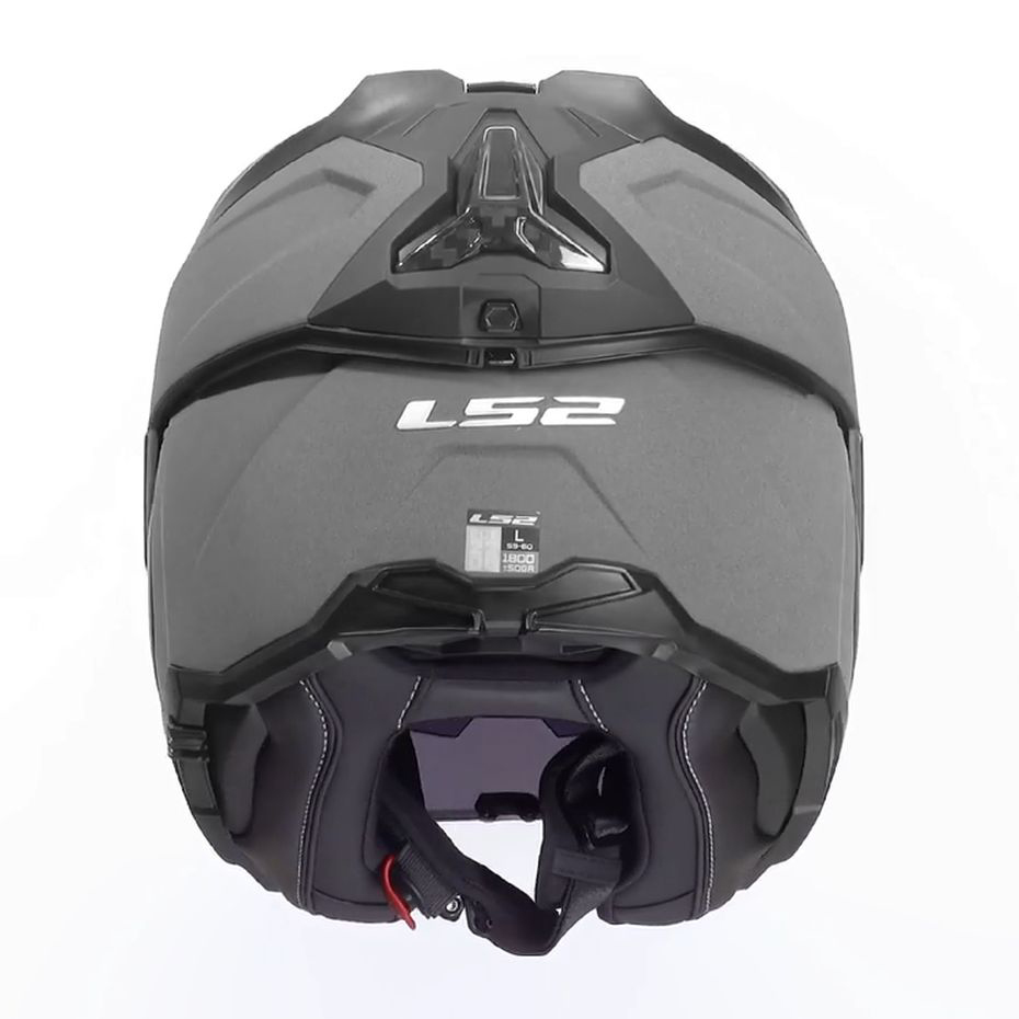 LS2 FF910 ADVANT II SOLID, MOTO ĶIVERE, tumši pelēka (concrete) LS2 FF910 ADVANT II SOLID, MOTO ĶIVERE, tumši pelēka (concrete) - Image 4