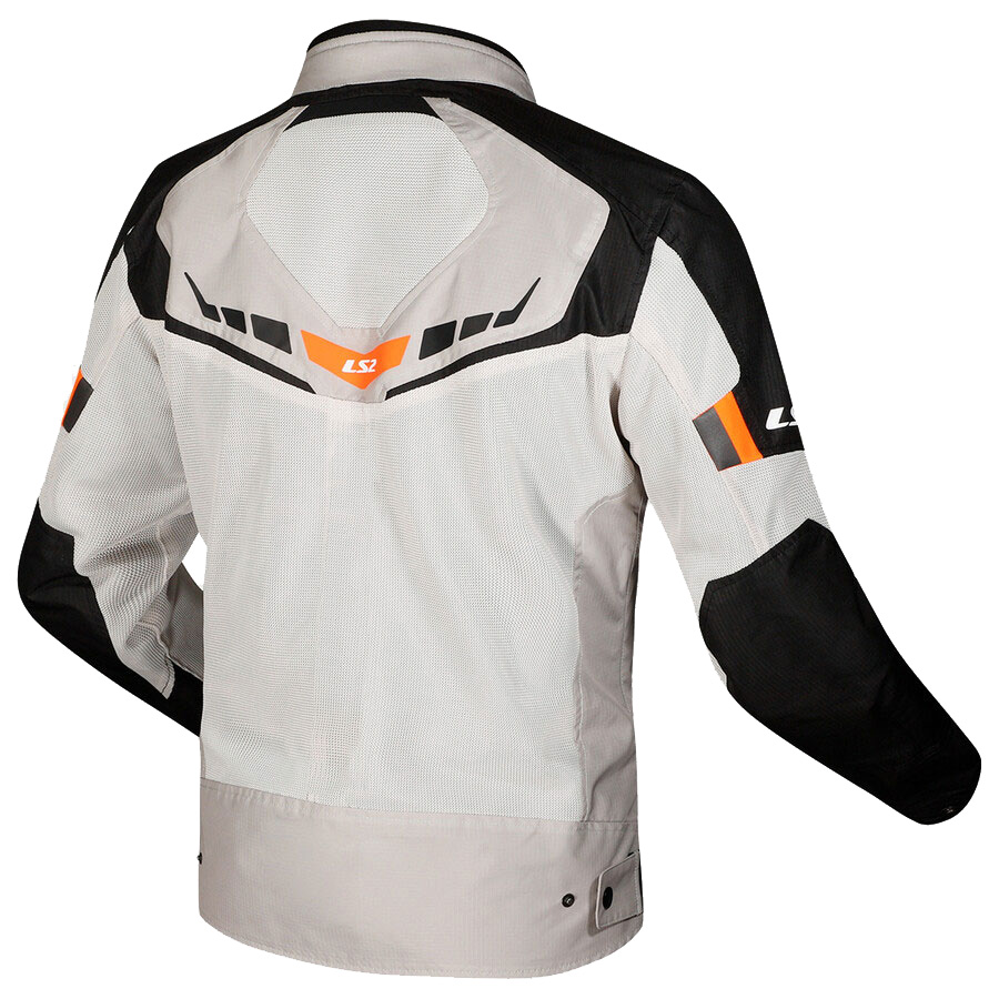 LS2 Garda Air Lady sieviešu moto jaka - melna, pelēka H-V oranža LS2 Garda Air Lady sieviešu moto jaka - melna, pelēka H-V oranža - Image 2