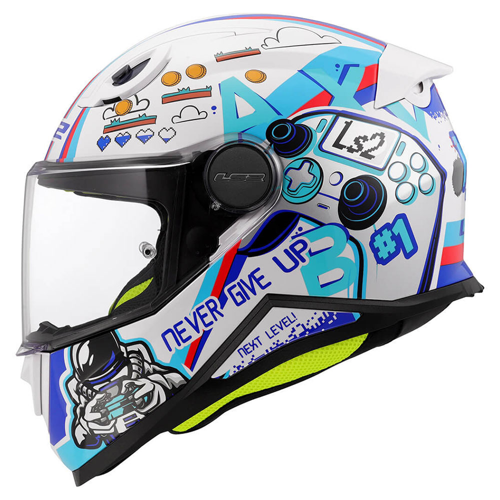 LS2 FF812 KID NEXT LEVEL Bērnu, MOTO ĶIVERE, balta LS2 FF812 KID NEXT LEVEL Bērnu, MOTO ĶIVERE, balta - Image 2