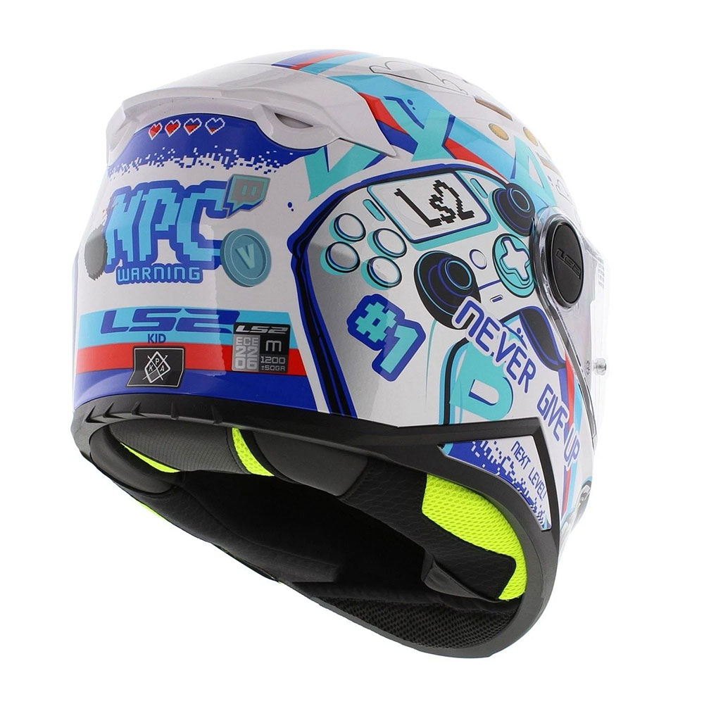 LS2 FF812 KID NEXT LEVEL Bērnu, MOTO ĶIVERE, balta LS2 FF812 KID NEXT LEVEL Bērnu, MOTO ĶIVERE, balta - Image 3
