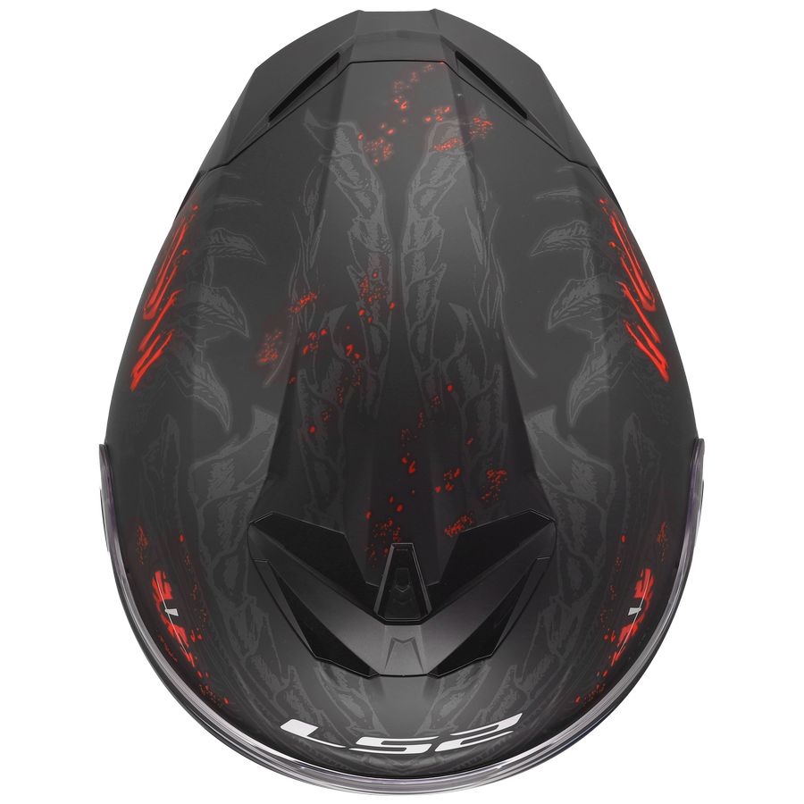 LS2 FF820 RAPID III KAIJU II, MOTO ĶIVERE, melna, sarkana, balta LS2 FF820 RAPID III KAIJU II, MOTO ĶIVERE, melna, sarkana, balta - Image 4