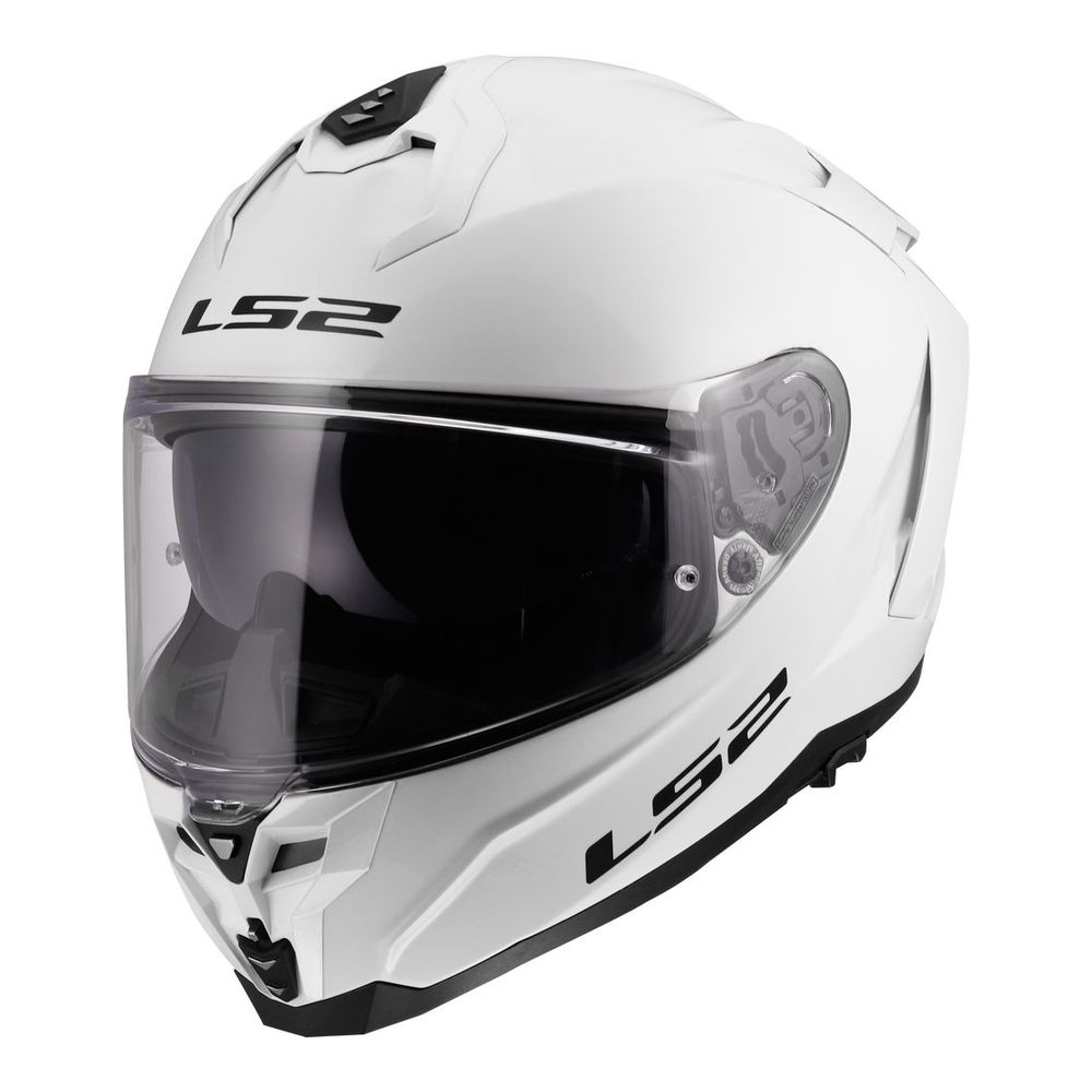 LS2 FF817 CHALLENGER II SOLID, MOTO ĶIVERE, balta spīdīga LS2 FF817 CHALLENGER II SOLID, MOTO ĶIVERE, balta spīdīga