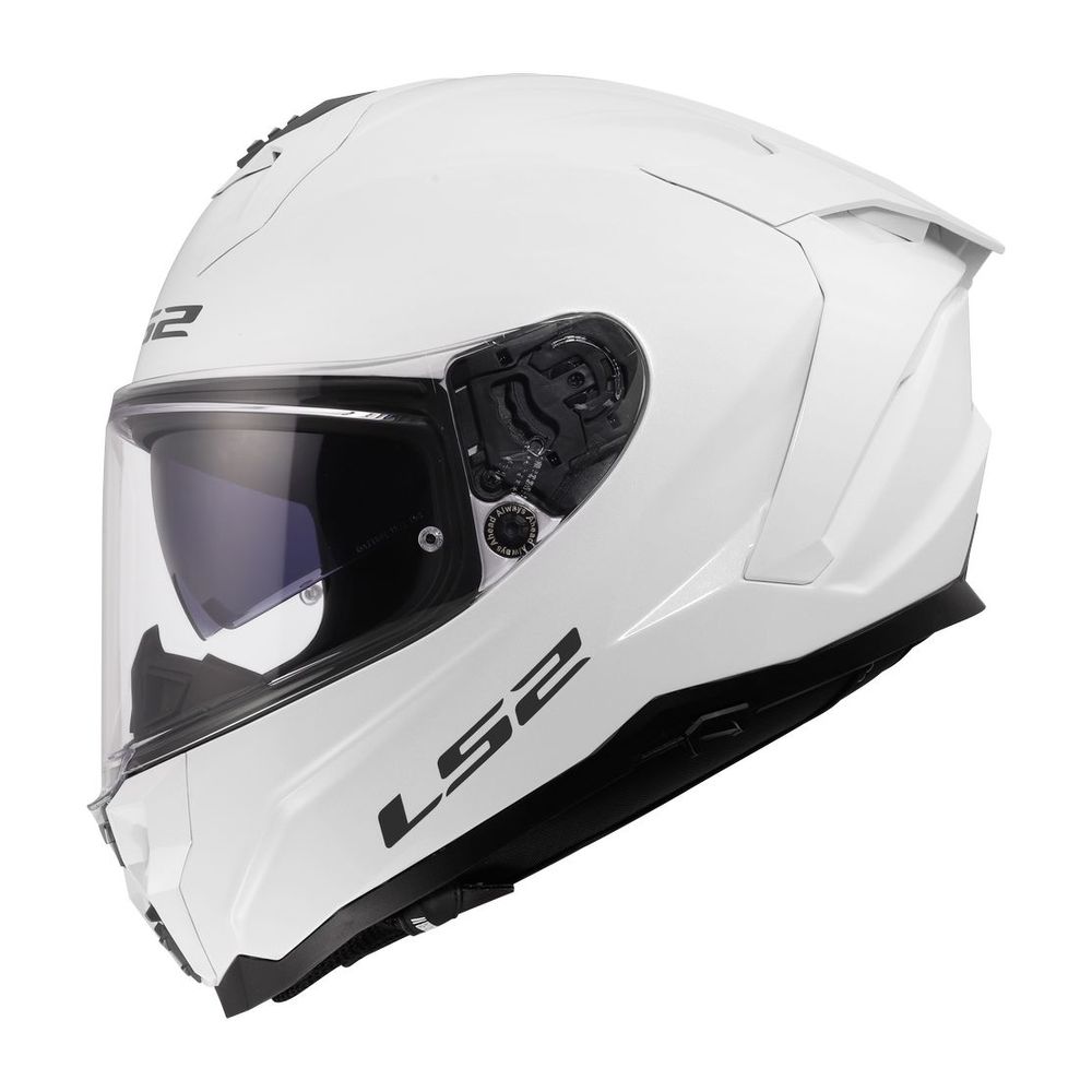 LS2 FF817 CHALLENGER II SOLID, MOTO ĶIVERE, balta spīdīga LS2 FF817 CHALLENGER II SOLID, MOTO ĶIVERE, balta spīdīga - Image 4