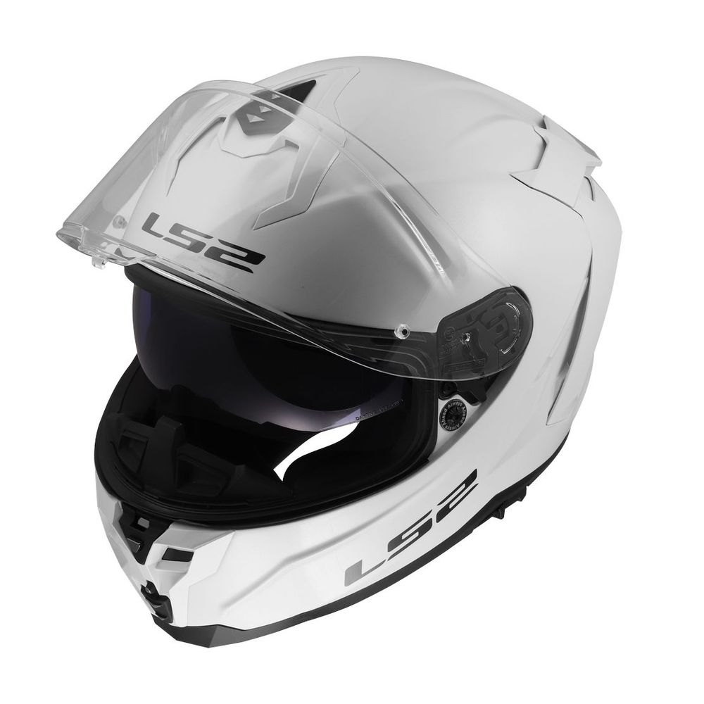 LS2 FF817 CHALLENGER II SOLID, MOTO ĶIVERE, balta spīdīga LS2 FF817 CHALLENGER II SOLID, MOTO ĶIVERE, balta spīdīga - Image 5