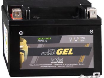 Akumulators moto 11.5Ah 250A 12V GEL INTACT IG CTZ14-S (YTZ14-BS, MYTZ14-BS)