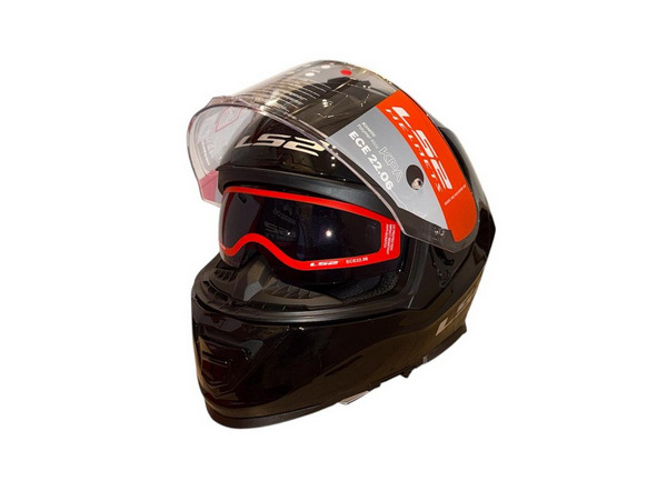 LS2 FF800 STORM II SOLID, MOTO ĶIVERE, melna spīdīga LS2 FF800 STORM II SOLID, MOTO ĶIVERE, melna spīdīga - Image 3