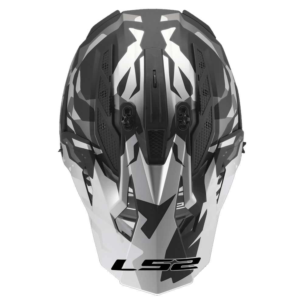 LS2 MX708 FAST II GROTESK, MOTO ĶIVERE, melna, pelēka LS2 MX708 FAST II GROTESK, MOTO ĶIVERE, melna, pelēka - Image 2