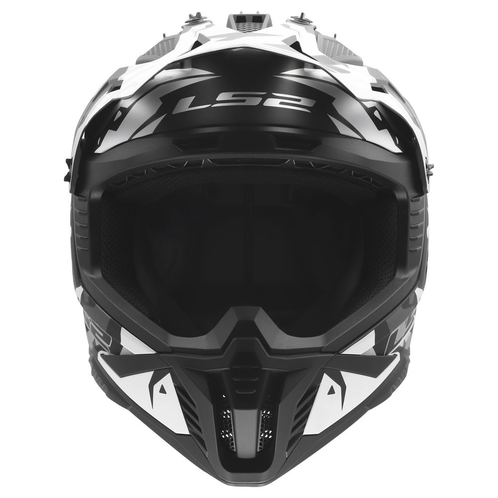 LS2 MX708 FAST II GROTESK, MOTO ĶIVERE, melna, pelēka LS2 MX708 FAST II GROTESK, MOTO ĶIVERE, melna, pelēka - Image 6