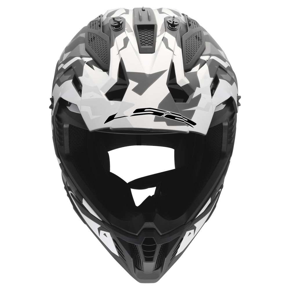 LS2 MX708 FAST II GROTESK, MOTO ĶIVERE, melna, pelēka LS2 MX708 FAST II GROTESK, MOTO ĶIVERE, melna, pelēka - Image 7