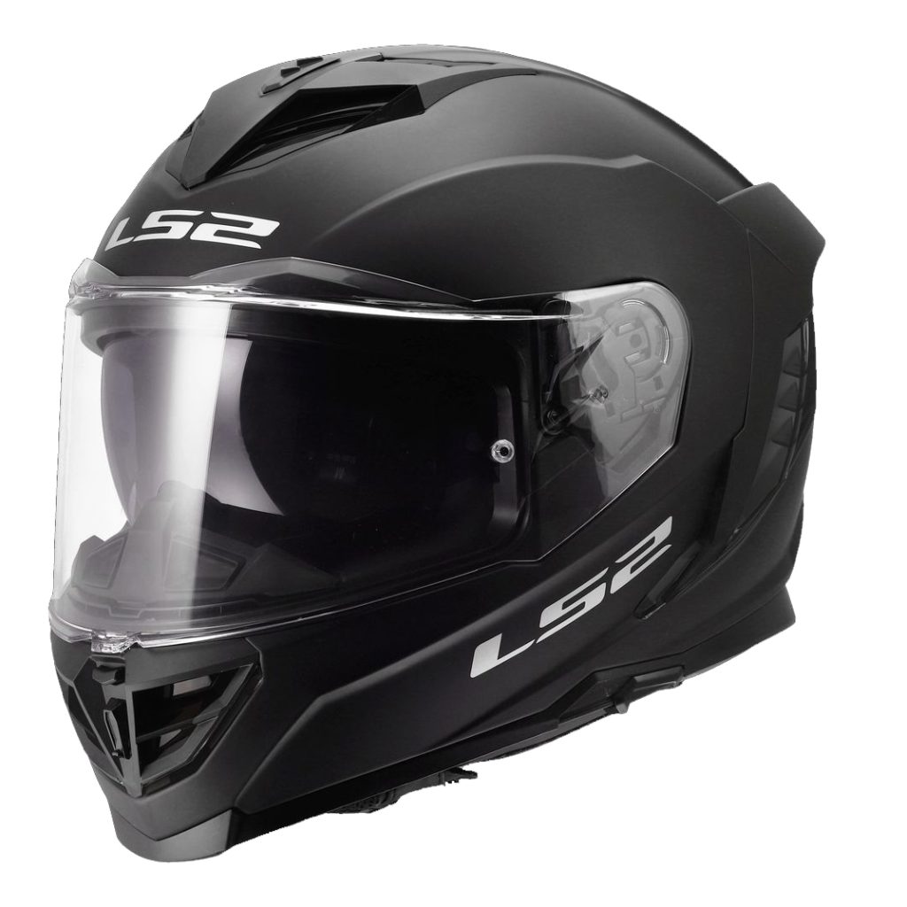 LS2 FF818 STORM III SOLID, MOTO ĶIVERE, melna matēta