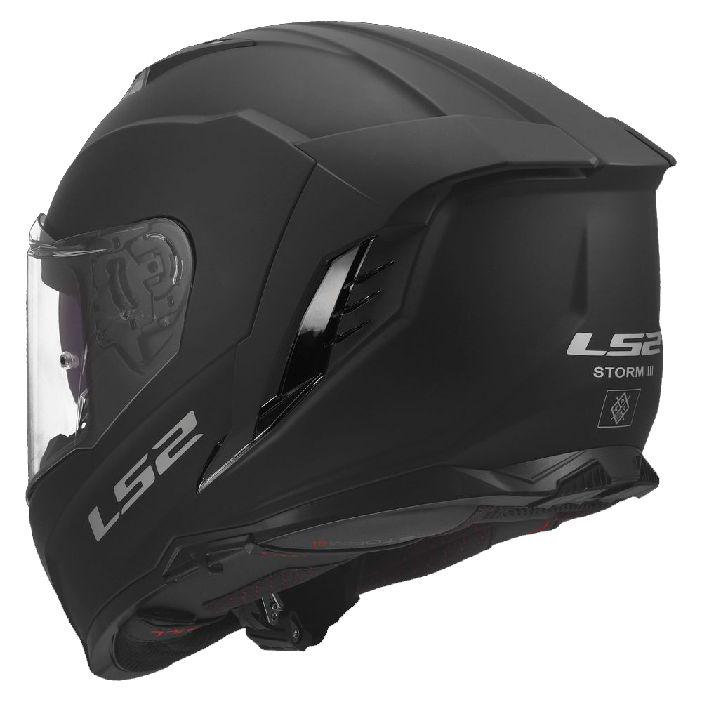LS2 FF818 STORM III SOLID, MOTO ĶIVERE, melna matēta LS2 FF818 STORM III SOLID, MOTO ĶIVERE, melna matēta - Image 6