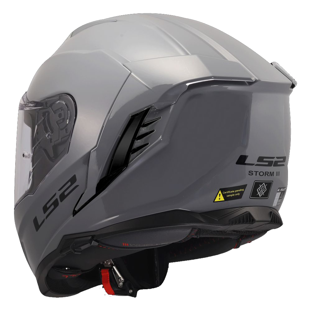 LS2 FF818 STORM III SOLID, MOTO ĶIVERE, pelēka Nardo LS2 FF818 STORM III SOLID, MOTO ĶIVERE, pelēka Nardo - Image 4