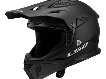 LS2 MX708 FAST II SOLID, MOTO ĶIVERE, melna matēta