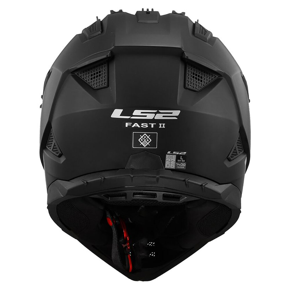LS2 MX708 FAST II SOLID, MOTO ĶIVERE, melna matēta LS2 MX708 FAST II SOLID, MOTO ĶIVERE, melna matēta - Image 3