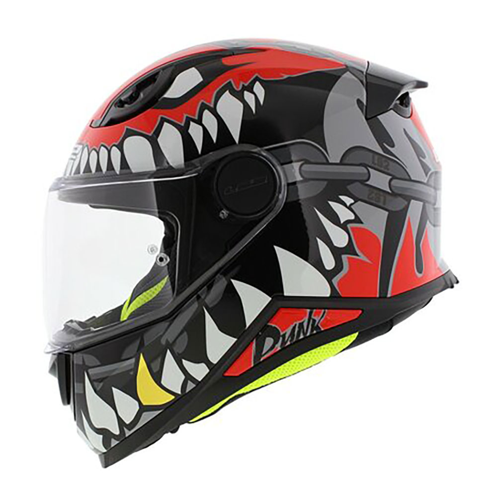 LS2 FF812 KID PUNK bērnu, MOTO ĶIVERE, pelēka, sarkana LS2 FF812 KID PUNK bērnu, MOTO ĶIVERE, pelēka, sarkana - Image 3