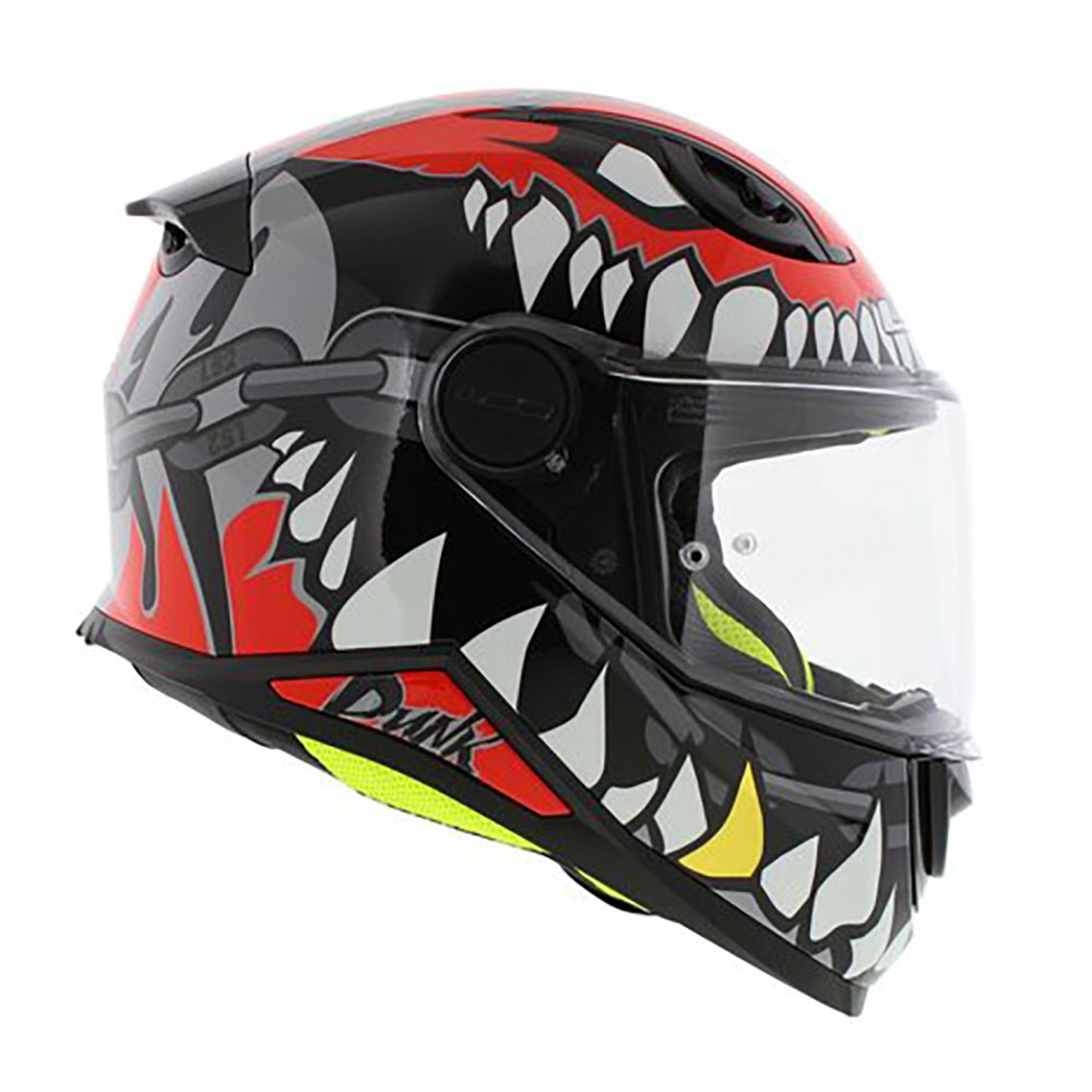 LS2 FF812 KID PUNK bērnu, MOTO ĶIVERE, pelēka, sarkana LS2 FF812 KID PUNK bērnu, MOTO ĶIVERE, pelēka, sarkana - Image 4