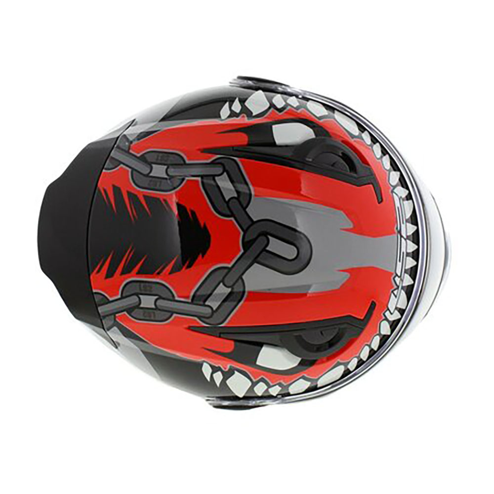 LS2 FF812 KID PUNK bērnu, MOTO ĶIVERE, pelēka, sarkana LS2 FF812 KID PUNK bērnu, MOTO ĶIVERE, pelēka, sarkana - Image 6
