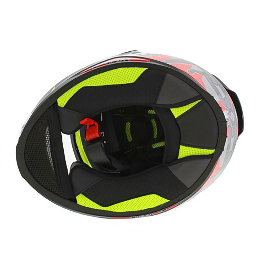 LS2 FF812 KID PUNK bērnu, MOTO ĶIVERE, pelēka, sarkana LS2 FF812 KID PUNK bērnu, MOTO ĶIVERE, pelēka, sarkana - Image 7