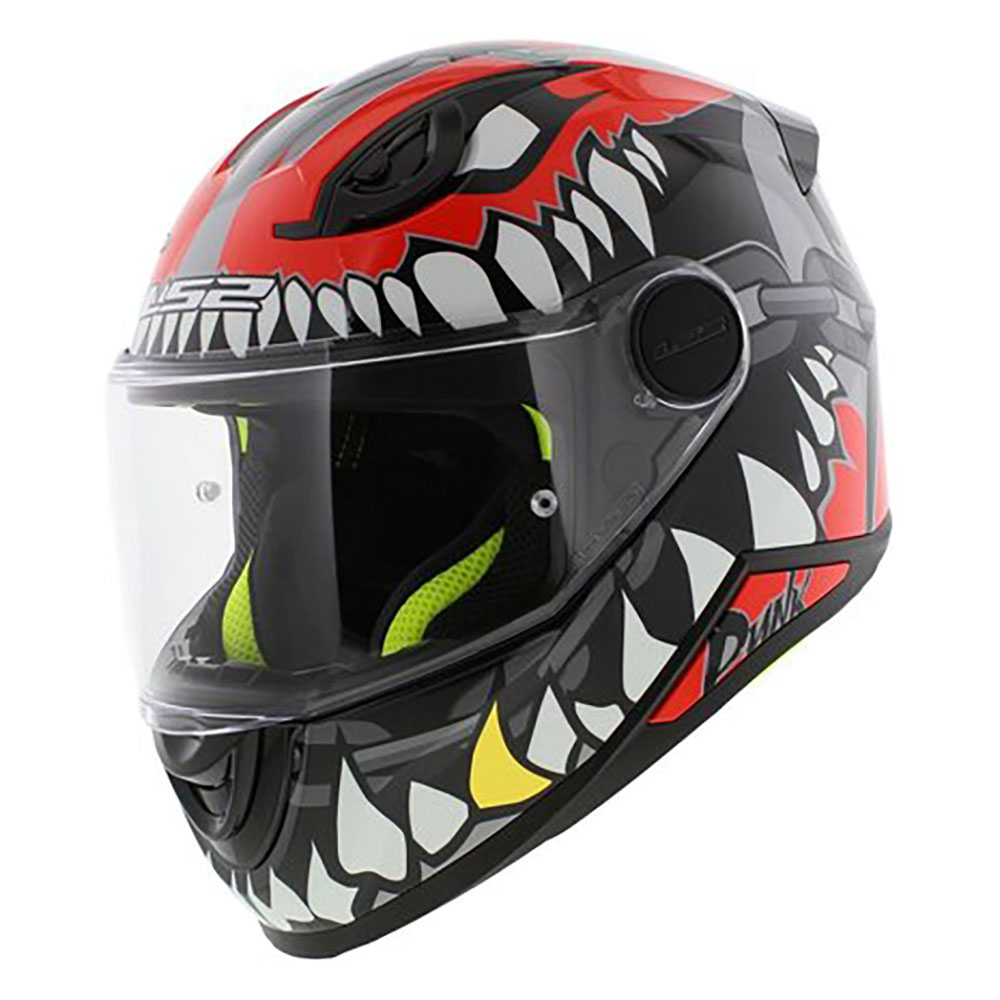 LS2 FF812 KID PUNK bērnu, MOTO ĶIVERE, pelēka, sarkana LS2 FF812 KID PUNK bērnu, MOTO ĶIVERE, pelēka, sarkana