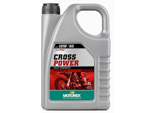 Motorex Cross Power 10W60 4T moto eļļa 4L Motorex Cross Power 10W60 4T moto eļļa 4L