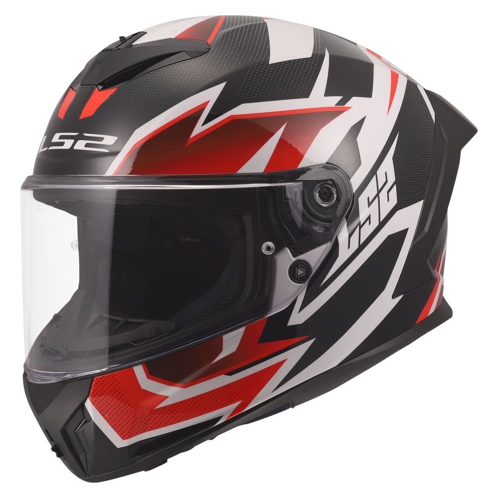 LS2 FF820 RAPID III XTREM, MOTO ĶIVERE, balta, melna, sarkana LS2 FF820 RAPID III XTREM, MOTO ĶIVERE, balta, melna, sarkana