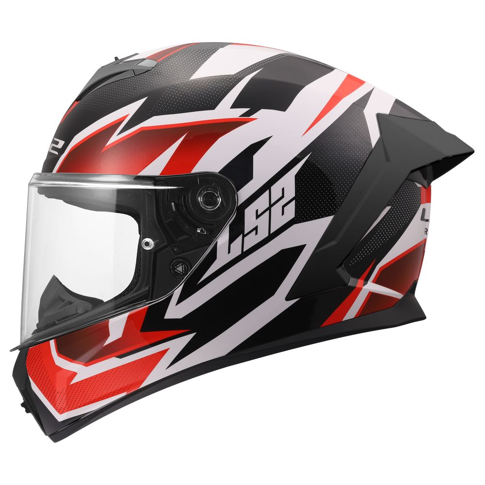 LS2 FF820 RAPID III XTREM, MOTO ĶIVERE, balta, melna, sarkana LS2 FF820 RAPID III XTREM, MOTO ĶIVERE, balta, melna, sarkana - Image 8