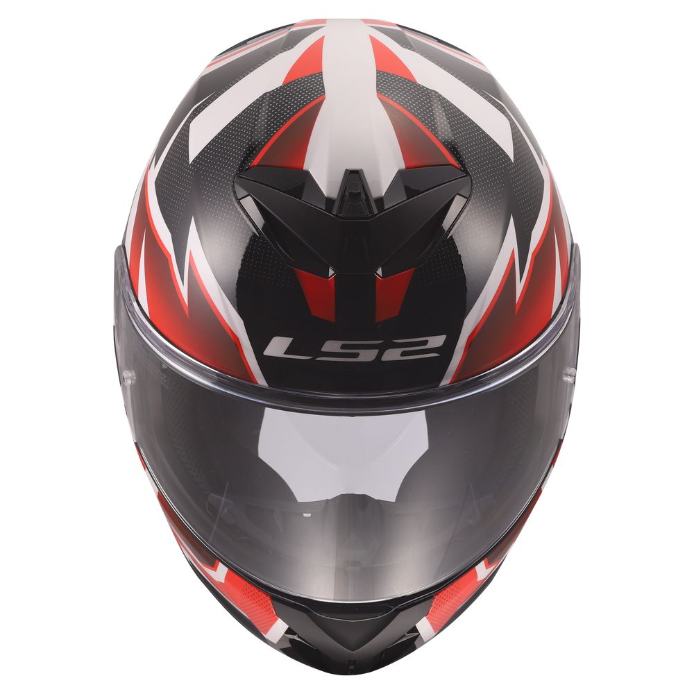 LS2 FF820 RAPID III XTREM, MOTO ĶIVERE, balta, melna, sarkana LS2 FF820 RAPID III XTREM, MOTO ĶIVERE, balta, melna, sarkana - Image 4