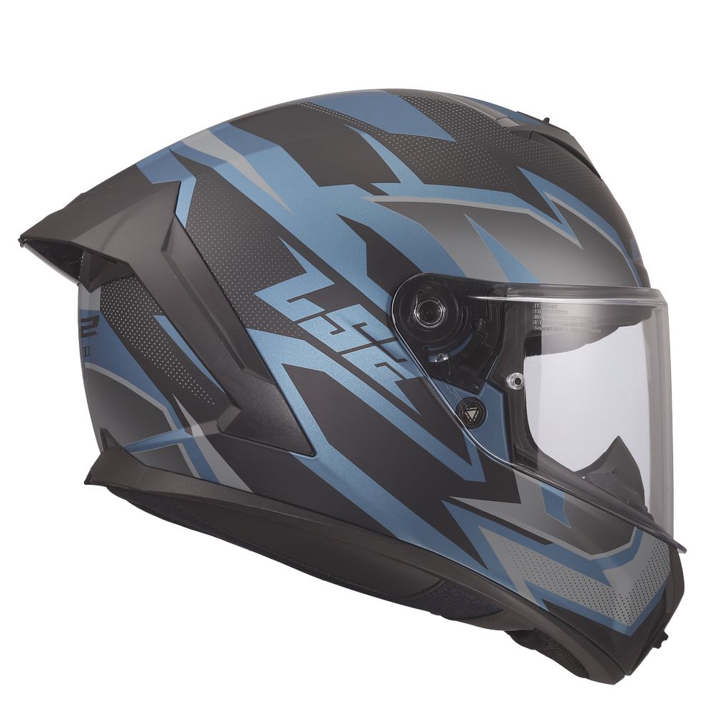 LS2 FF820 RAPID III XTREM, MOTO ĶIVERE, melna, zila LS2 FF820 RAPID III XTREM, MOTO ĶIVERE, melna, zila - Image 3