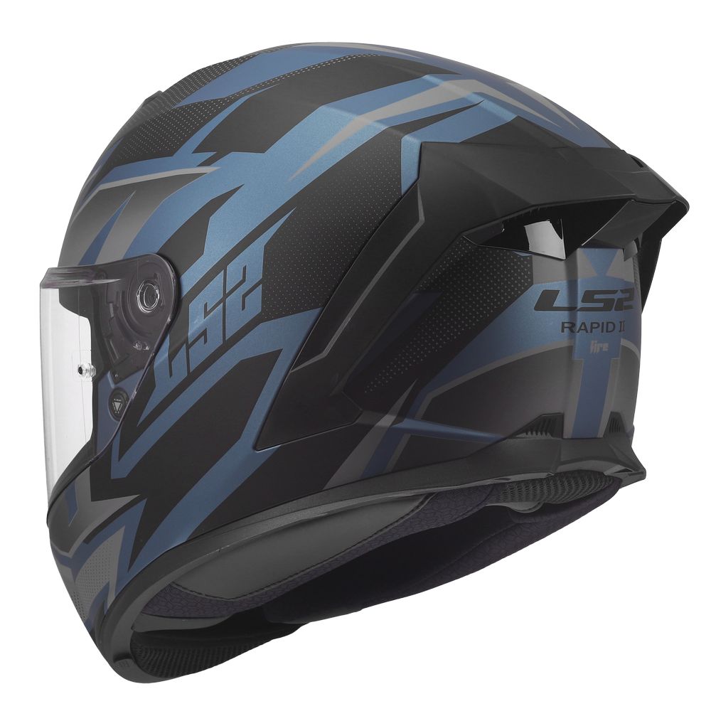 LS2 FF820 RAPID III XTREM, MOTO ĶIVERE, melna, zila LS2 FF820 RAPID III XTREM, MOTO ĶIVERE, melna, zila - Image 2