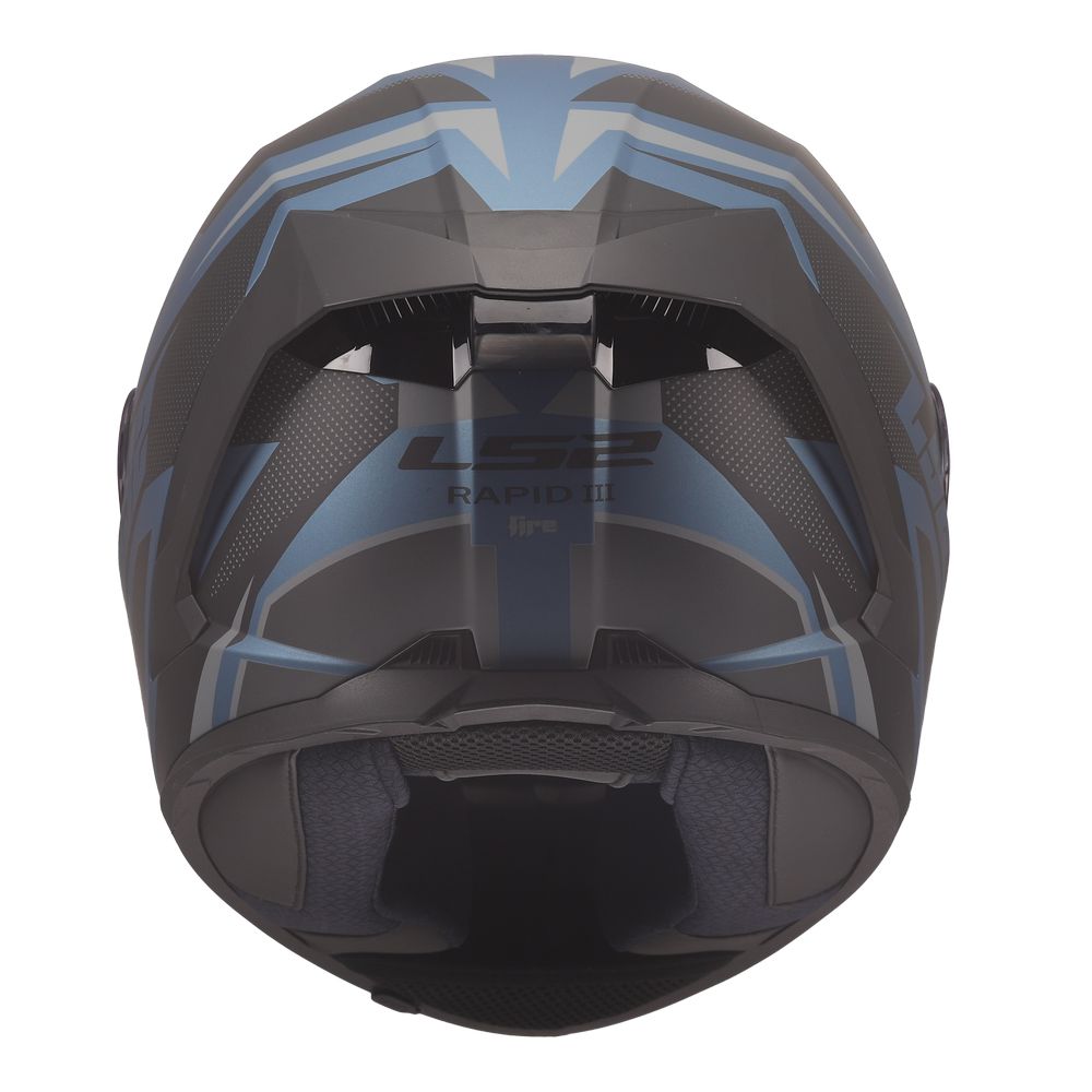 LS2 FF820 RAPID III XTREM, MOTO ĶIVERE, melna, zila LS2 FF820 RAPID III XTREM, MOTO ĶIVERE, melna, zila - Image 8