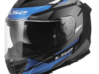LS2 FF818 STORM III KOMAI, MOTO ĶIVERE, melna, zila