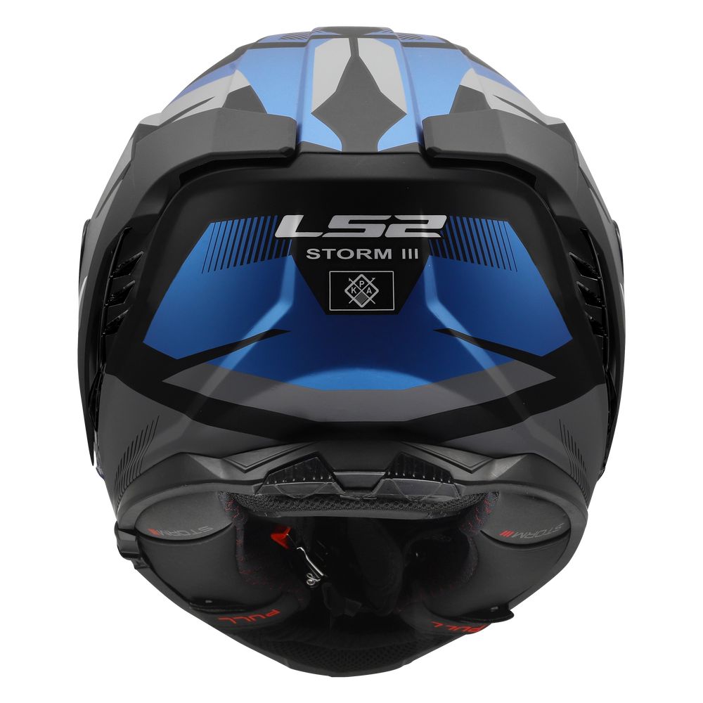 LS2 FF818 STORM III KOMAI, MOTO ĶIVERE, melna, zila LS2 FF818 STORM III KOMAI, MOTO ĶIVERE, melna, zila - Image 4