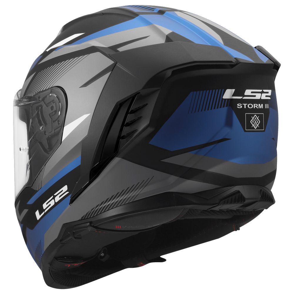 LS2 FF818 STORM III KOMAI, MOTO ĶIVERE, melna, zila LS2 FF818 STORM III KOMAI, MOTO ĶIVERE, melna, zila - Image 8