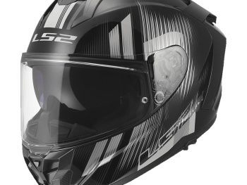 LS2 FF817 CHALLENGER II NITRO, MOTO ĶIVERE, melna, pelēka