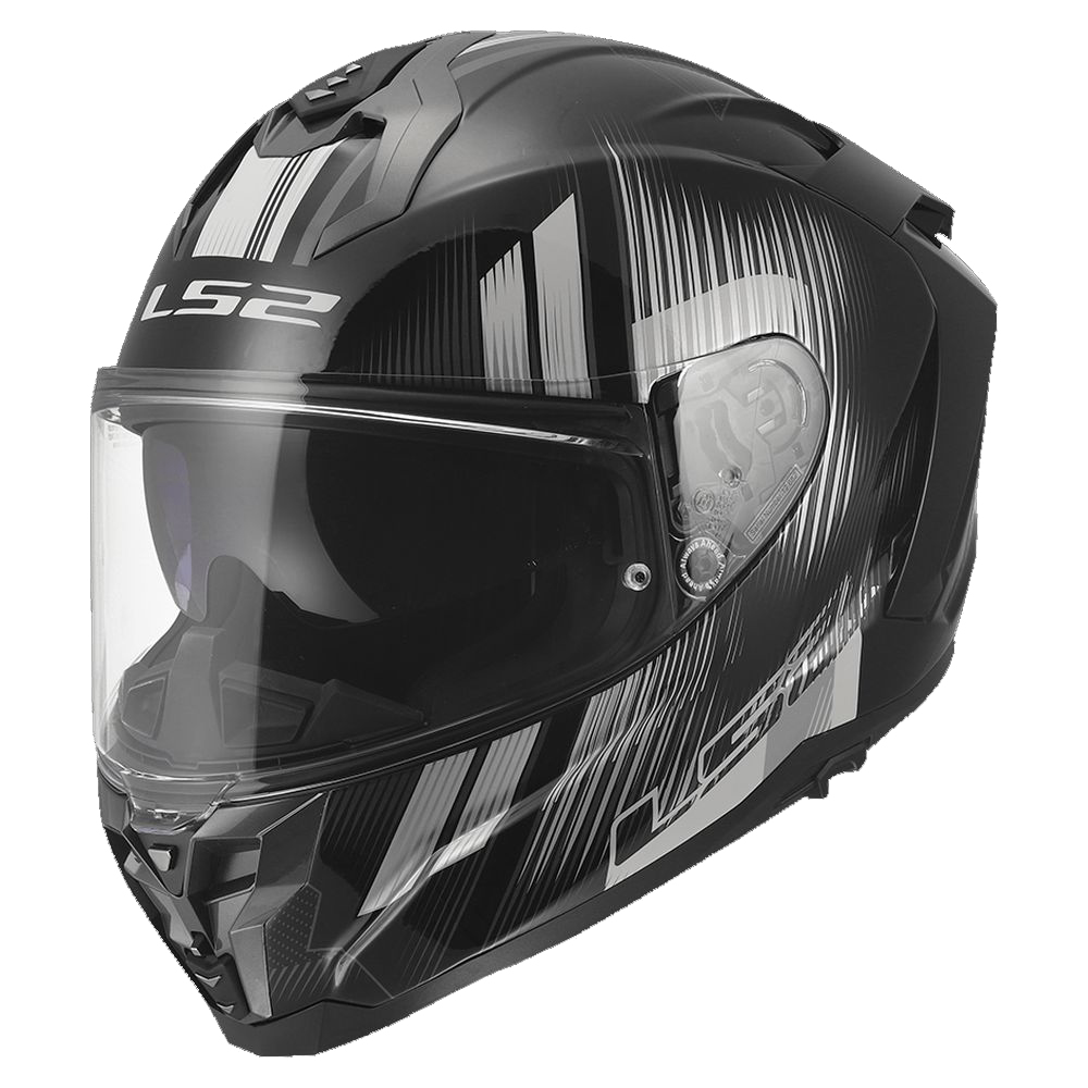 LS2 FF817 CHALLENGER II NITRO, MOTO ĶIVERE, melna, pelēka LS2 FF817 CHALLENGER II NITRO, MOTO ĶIVERE, melna, pelēka