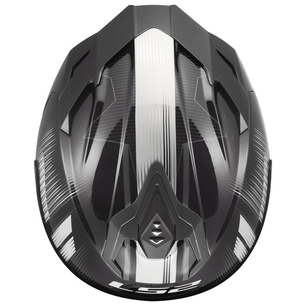 LS2 FF817 CHALLENGER II NITRO, MOTO ĶIVERE, melna, pelēka LS2 FF817 CHALLENGER II NITRO, MOTO ĶIVERE, melna, pelēka - Image 3