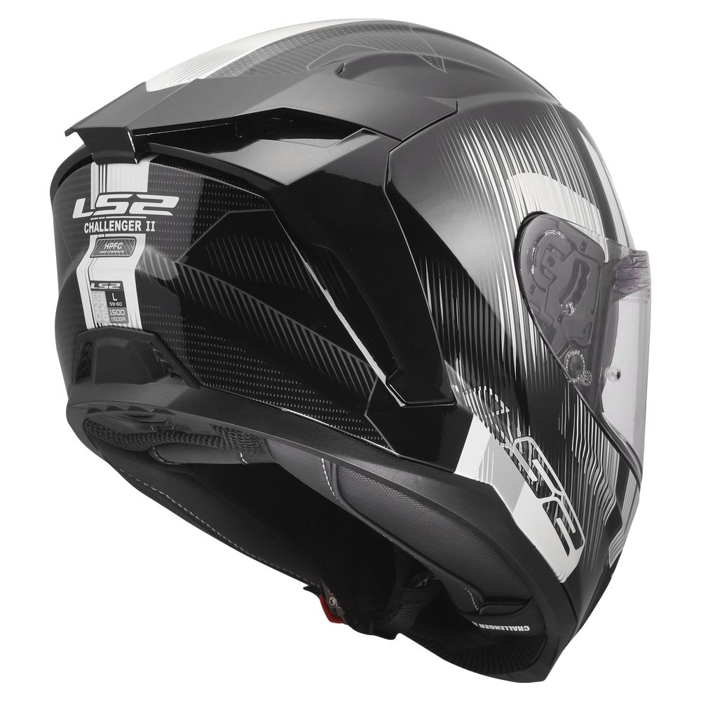 LS2 FF817 CHALLENGER II NITRO, MOTO ĶIVERE, melna, pelēka LS2 FF817 CHALLENGER II NITRO, MOTO ĶIVERE, melna, pelēka - Image 4