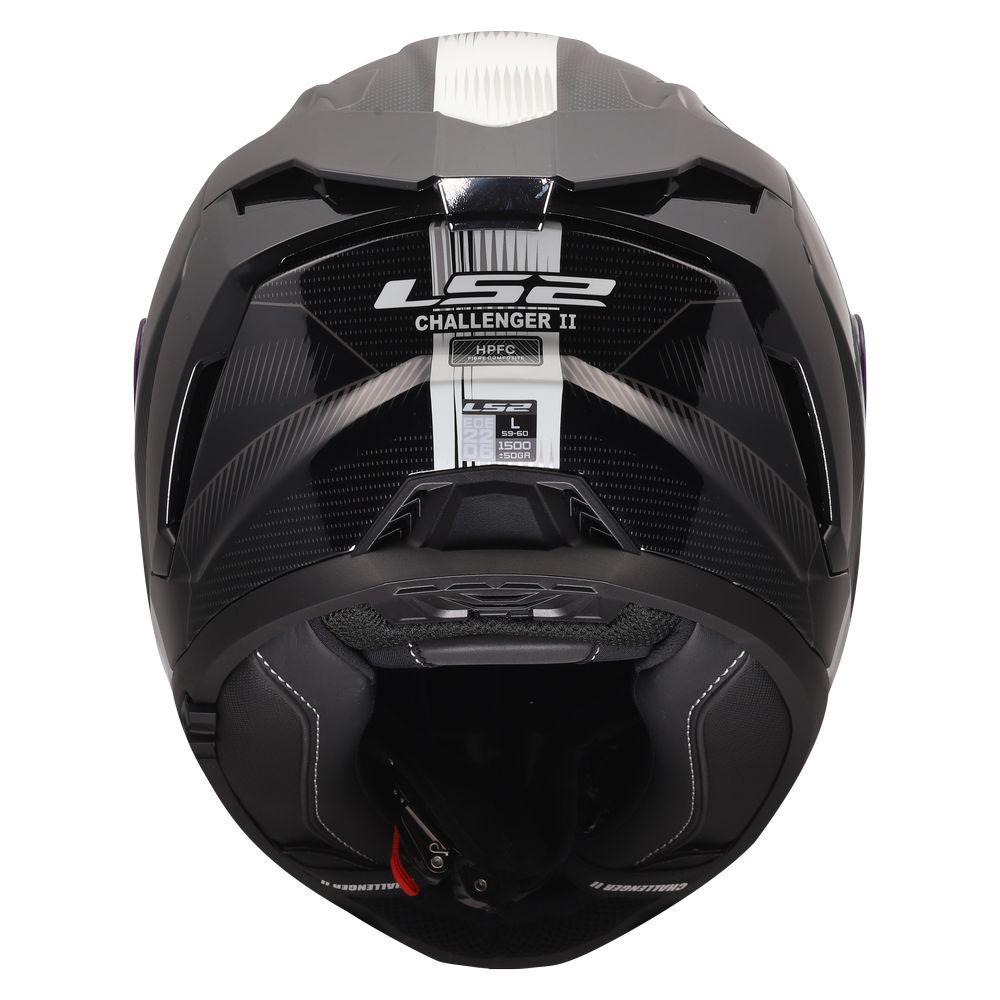 LS2 FF817 CHALLENGER II NITRO, MOTO ĶIVERE, melna, pelēka LS2 FF817 CHALLENGER II NITRO, MOTO ĶIVERE, melna, pelēka - Image 9