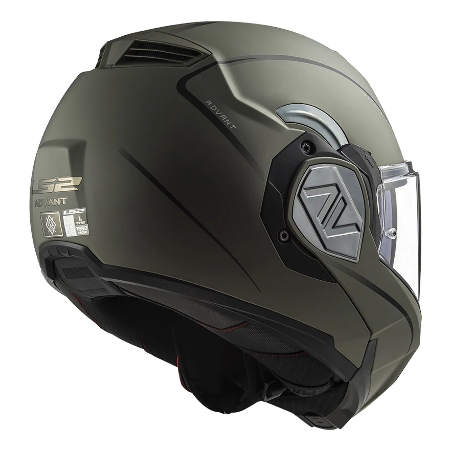 LS2 FF906 ADVANT SOLID, MOTO ĶIVERE, matēta smilšu LS2 FF906 ADVANT SOLID, MOTO ĶIVERE, matēta smilšu - Image 2