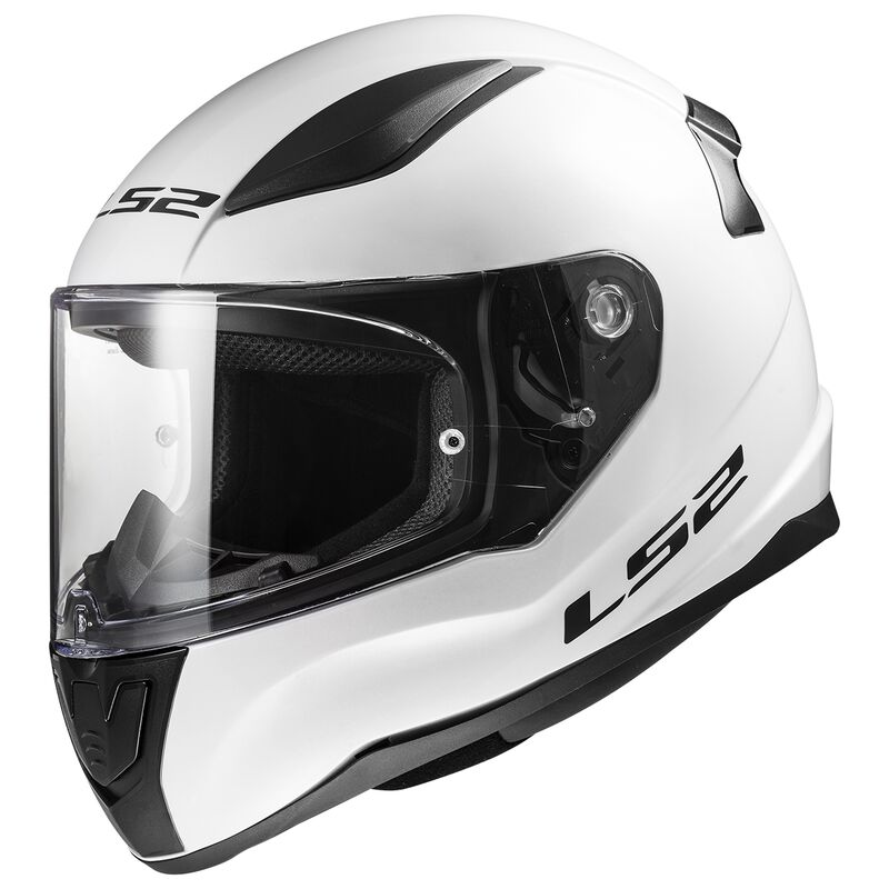 LS2 FF353 RAPID MINI SINGLE MONO, MOTO ĶIVERE, balta spīdīga LS2 FF353 RAPID MINI SINGLE MONO, MOTO ĶIVERE, balta spīdīga - Image 2