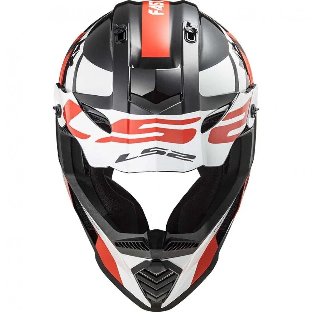 LS2 MX437 FAST EVO MINI CRUSHER, MOTO ĶIVERE, - melna-sarkana LS2 MX437 FAST EVO MINI CRUSHER, MOTO ĶIVERE, - melna-sarkana - Image 4