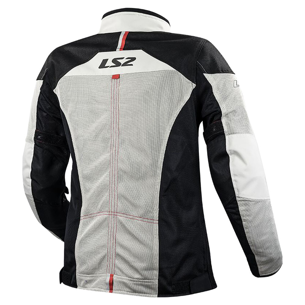 LS2 ALBA Lady sieviešu moto jaka - gaiši pelēka, melna LS2 ALBA Lady sieviešu moto jaka - gaiši pelēka, melna - Image 2