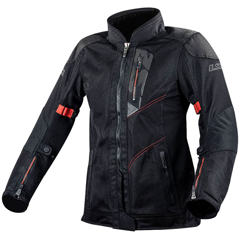 LS2 ALBA Lady sieviešu moto jaka - melna LS2 ALBA Lady sieviešu moto jaka - melna