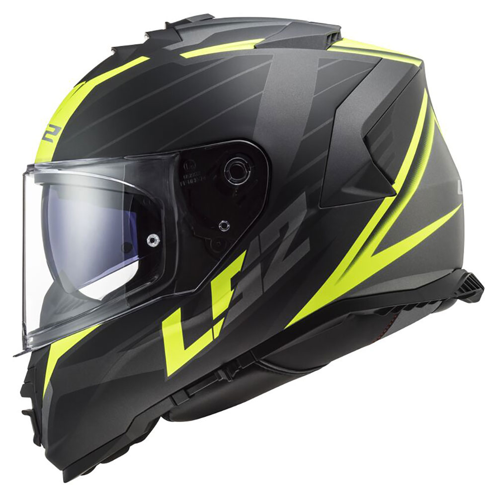 LS2 FF800 STORM II NERVE, MOTO ĶIVERE, matēta melna, dzeltena LS2 FF800 STORM II NERVE, MOTO ĶIVERE, matēta melna, dzeltena - Image 2