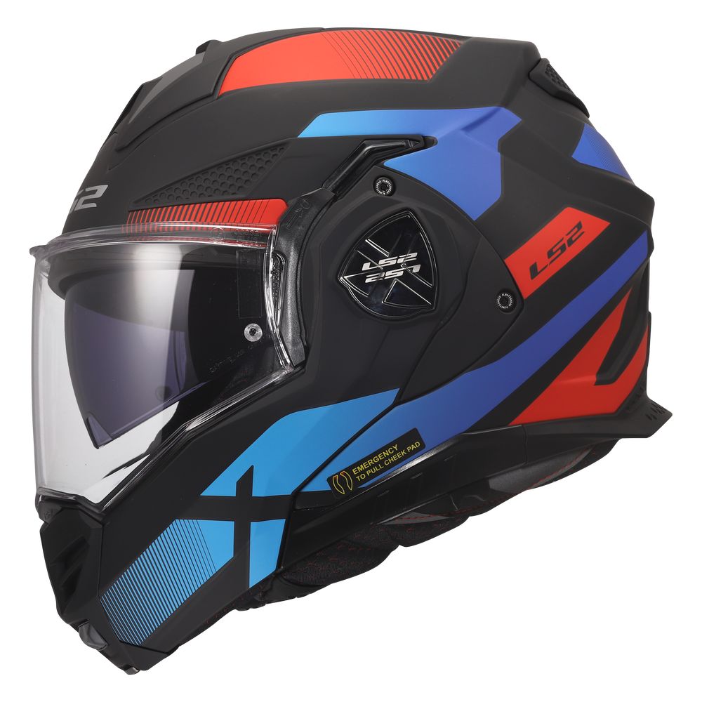 LS2 FF901 ADVANT X NOVA, MOTO ĶIVERE, melna, sarkana, zila LS2 FF901 ADVANT X NOVA, MOTO ĶIVERE, melna, sarkana, zila - Image 9